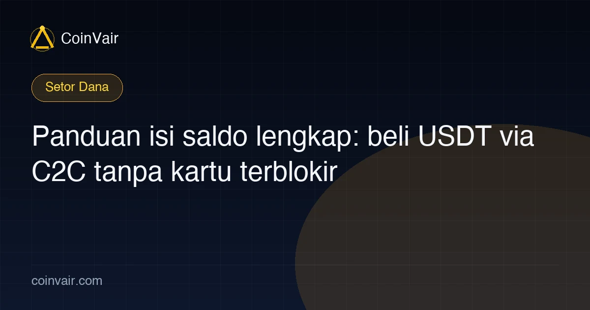 Sampul panduan isi saldo Binance