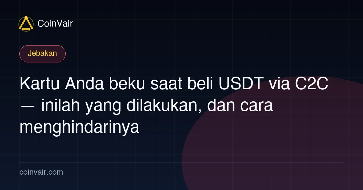 Sampul kartu beku beli USDT via C2C