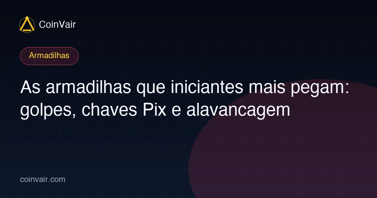 Capa sobre golpes comuns para iniciantes em cripto