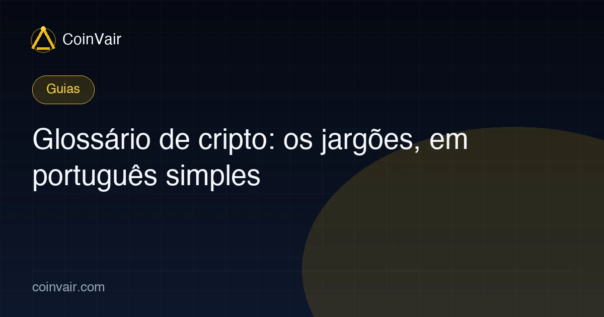 Capa do glossário de cripto