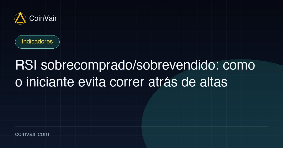 Capa sobre RSI sobrecomprado e sobrevendido para iniciantes