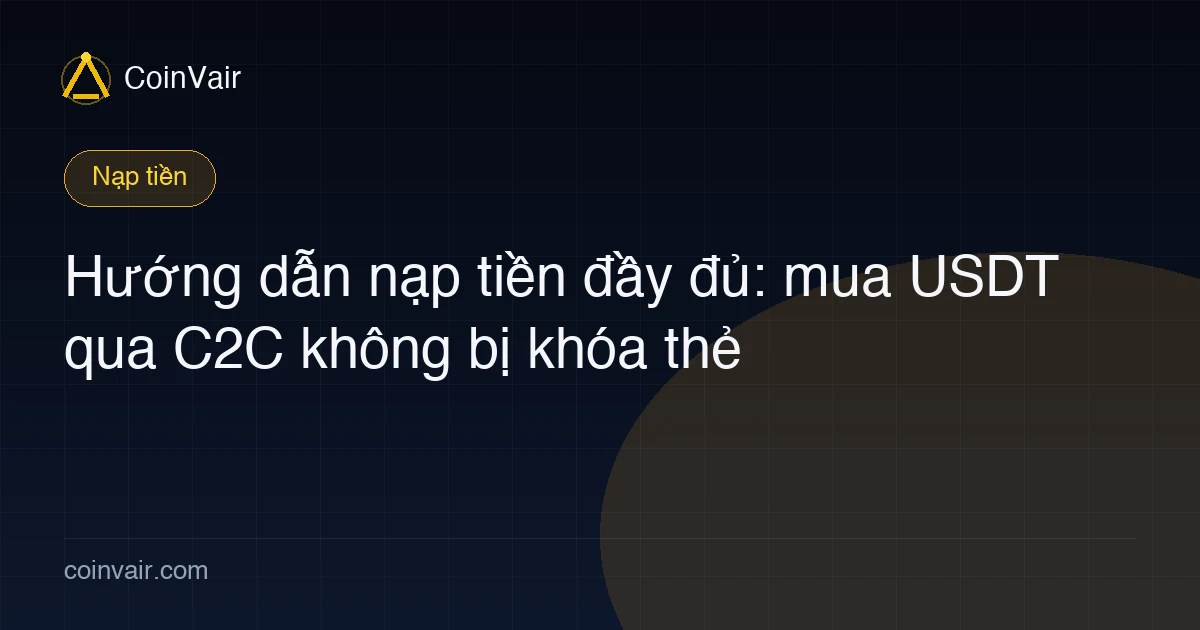 Ảnh bìa hướng dẫn nạp tiền Binance